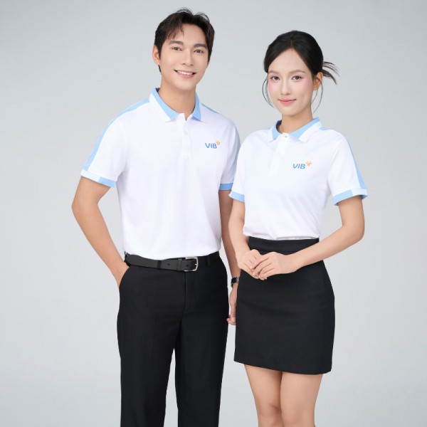 Áo đồng phục màu xanh nước biển nhạt