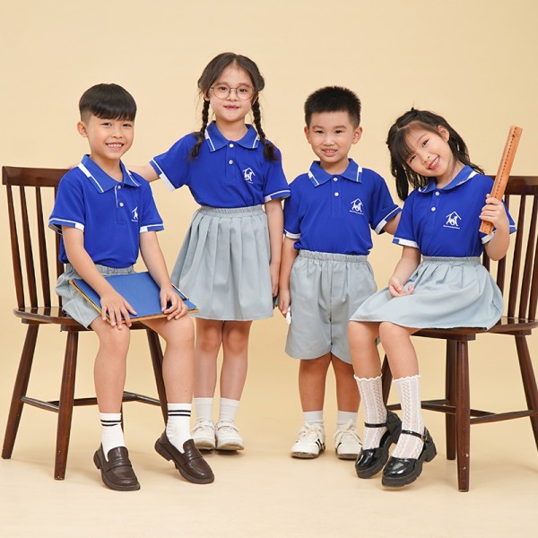 Áo đồng phục mầm non màu xanh nước biển