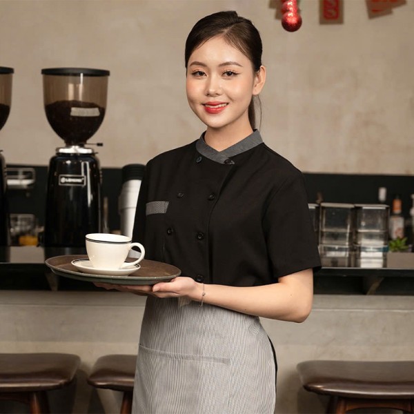 Áo đồng phục quán cafe màu đen