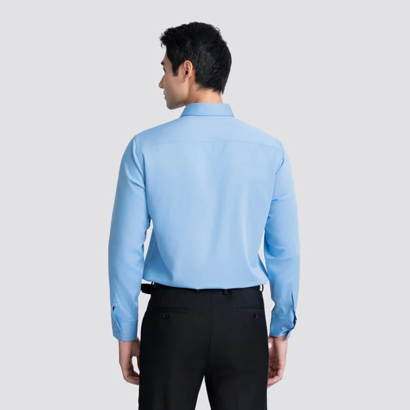 Áo đồng phục công sở nam màu xanh